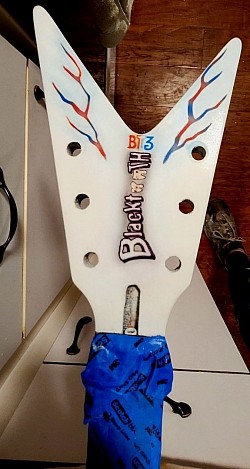 Elite Paintworks By Moore Custom d3 guitar painted for Adams guitar addict by MOORE 25