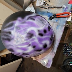 Skull fire helmet by MOORE