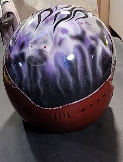 Custom airbrushed helmet by MOORE